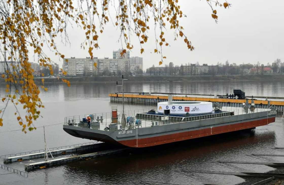 The nine-metre-wide coil weighs 200 tonnes and has been tightly wrapped to withstand a two-week trip to Marseille, southern France