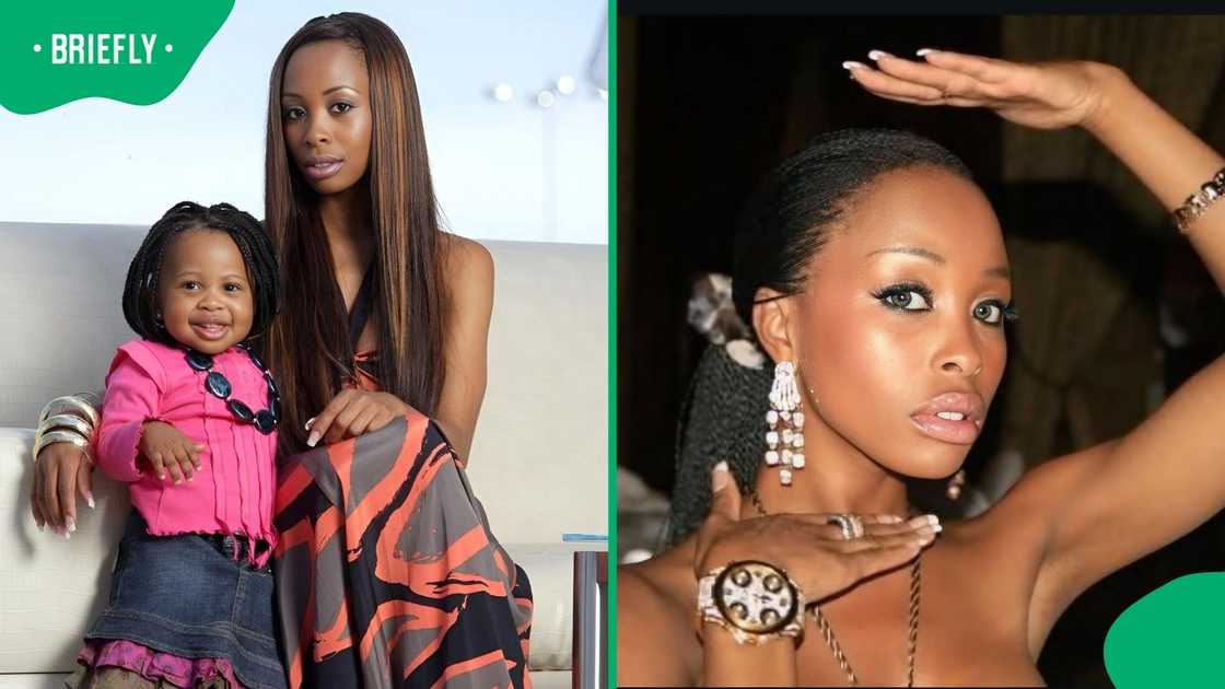The throwback images highlighted the close bond between mother and daughter