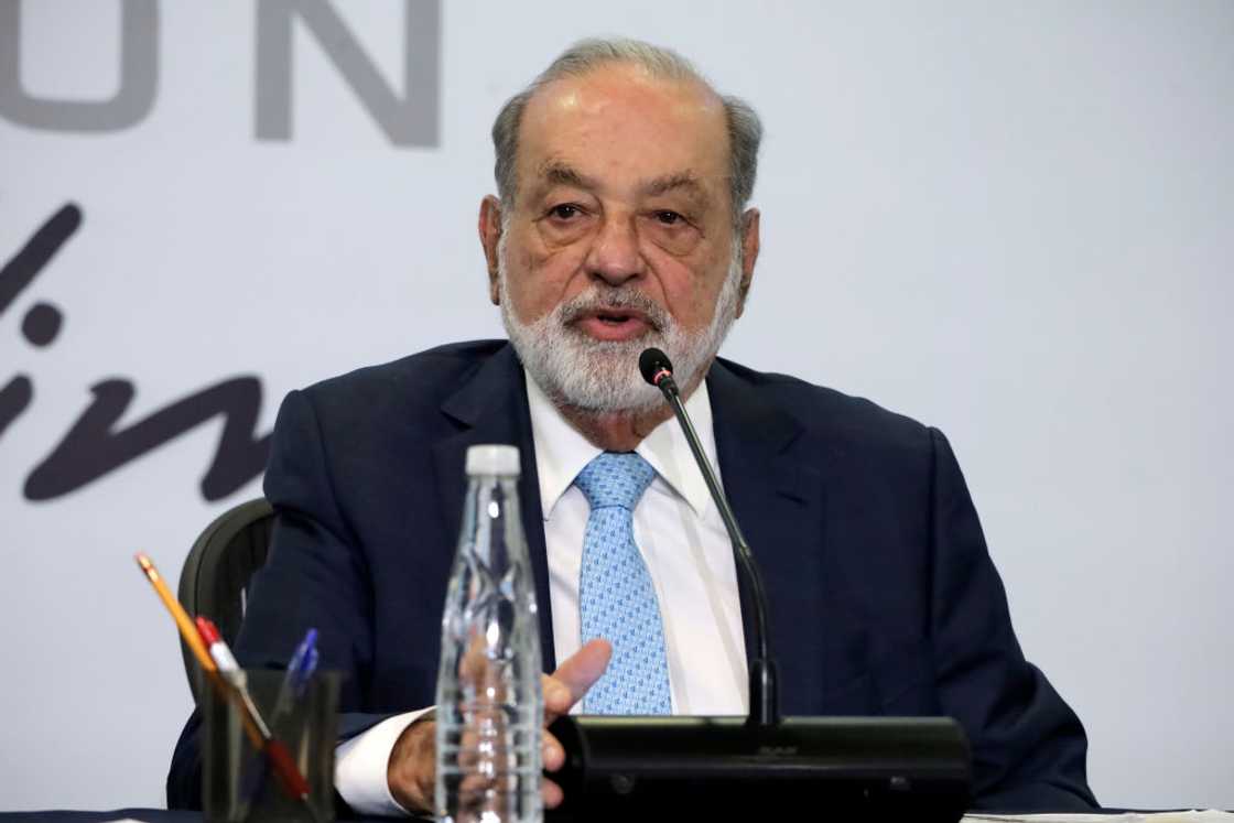 Carlos Slim at the Grupo Inbursa headquarters in Mexico City, Mexico. Carlos Slim at the Grupo Inbursa headquarters in Mexico City, Mexico.