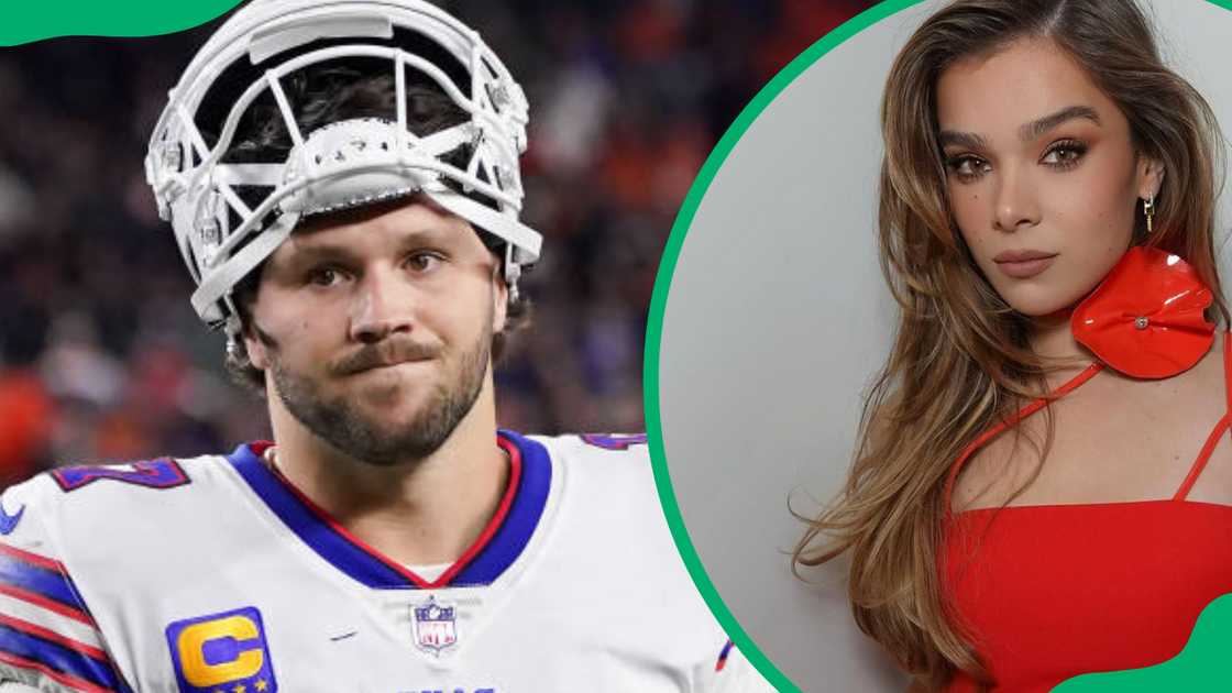 Josh Allen and his partner, Hailee Steinfeld Josh Allen and his partner, Hailee Steinfeld
