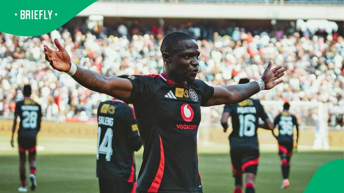 Striker Tshegofatso Mabasa scored a hattrick this season. Striker Tshegofatso Mabasa scored a hattrick this season.