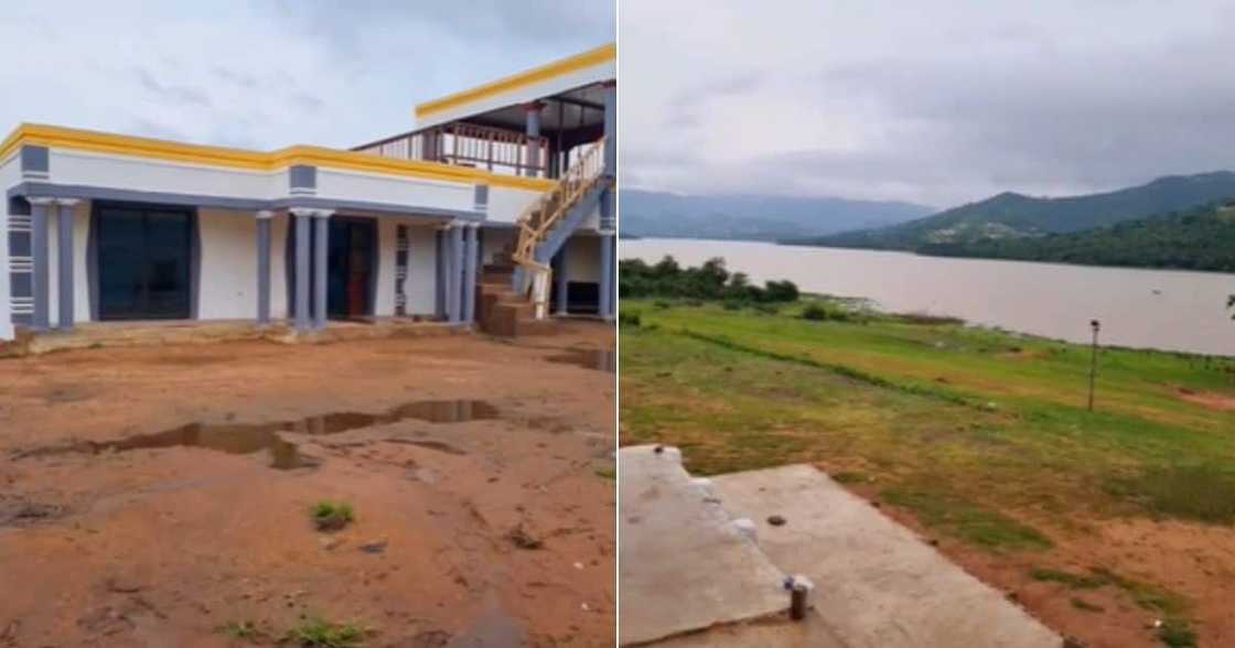 TikTok video house built near river TikTok video house built near river