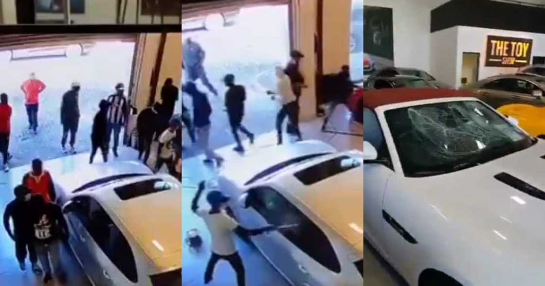 Local Men Go Wild Inside Car Shop, Trash Number of Luxury Cars Local Men Go Wild Inside Car Shop, Trash Number of Luxury Cars