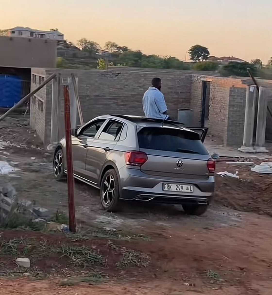 At just 24, a man showcased the progress of his dream home under construction.
