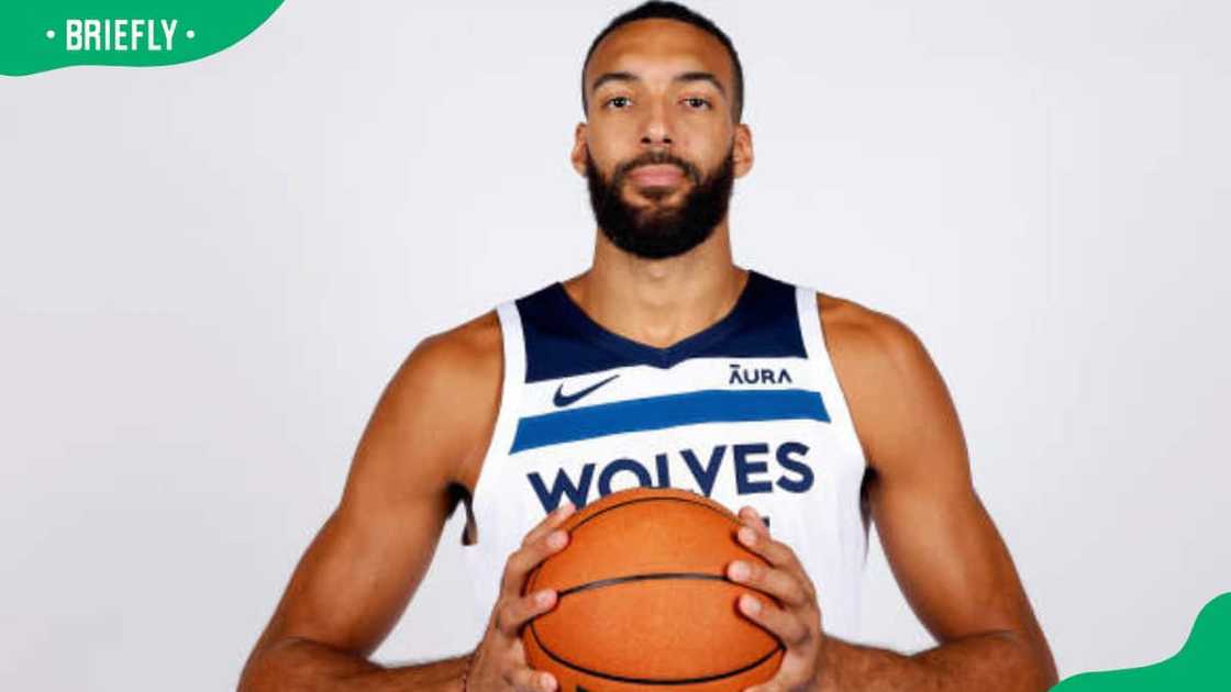 Rudy Gobert during media day at Target Center Rudy Gobert during media day at Target Center