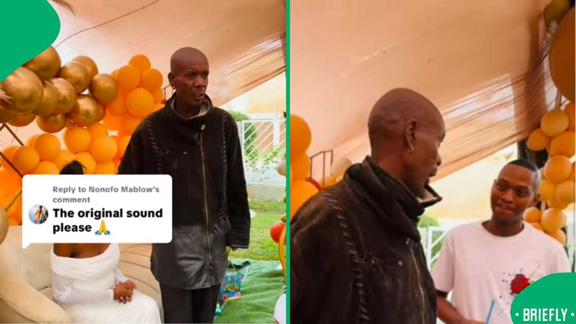 A touching and funny moment at a baby shower, featuring a proud malome’s speech, warmed hearts on TikTok