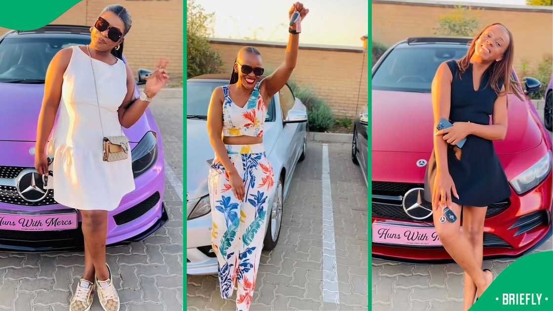 South African women showcased their Mercedes-Benzes in a TikTok video.