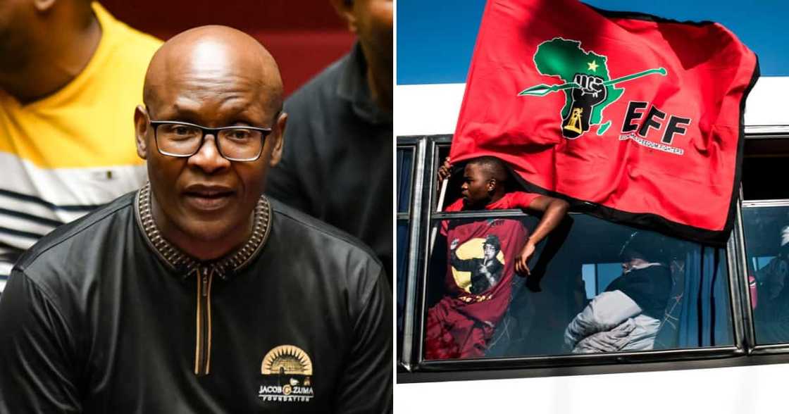 Jacob Zuma Foundation Spokesperson Mzwanele Manyi has ditched the ATM for the EFF Jacob Zuma Foundation Spokesperson Mzwanele Manyi has ditched the ATM for the EFF
