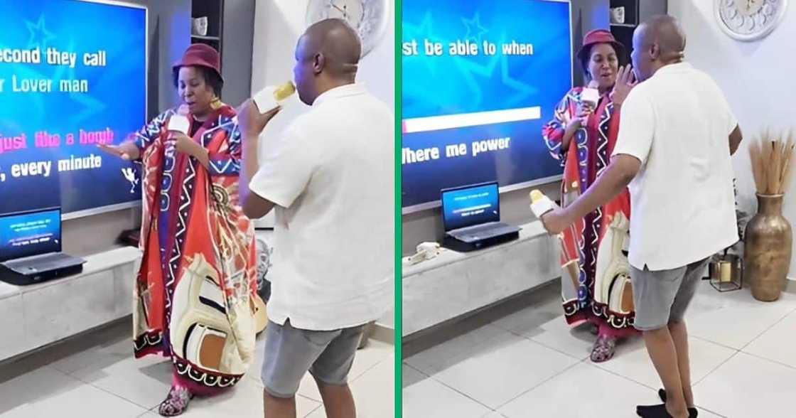 TikTok video of married couple using Mr Price karaoke mic TikTok video of married couple using Mr Price karaoke mic