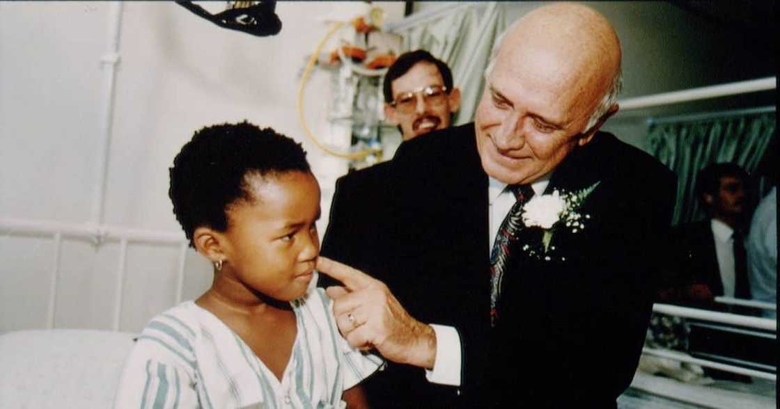 FW de Klerk, child, career