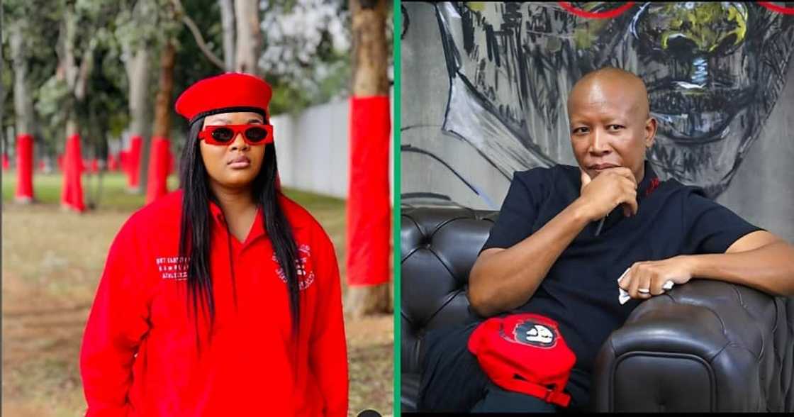 Lady Du penned an appreciative letter to Julius Malema.