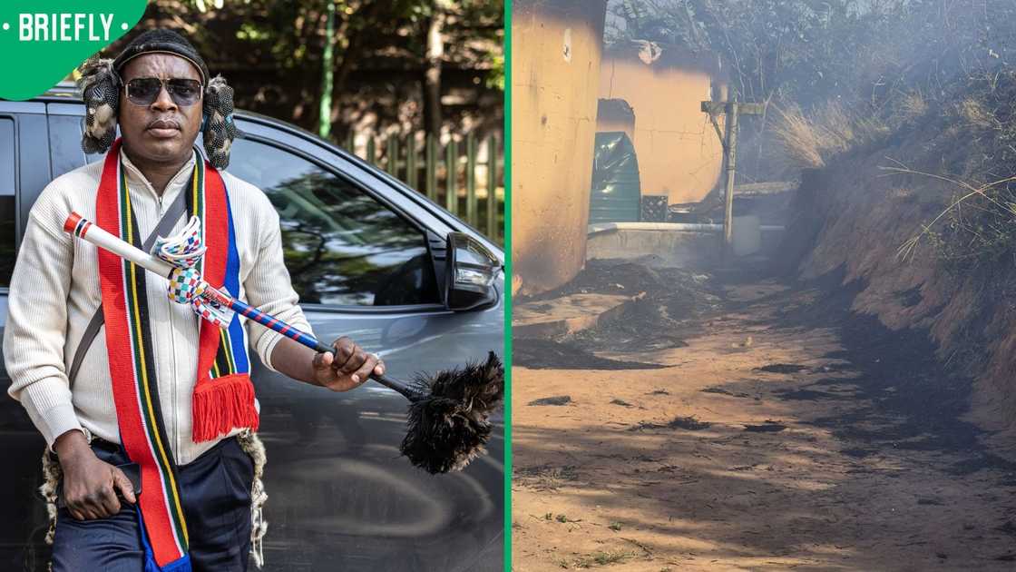 Ngizwe Mchunu dismissed allegations that he set his own home on fire Ngizwe Mchunu dismissed allegations that he set his own home on fire