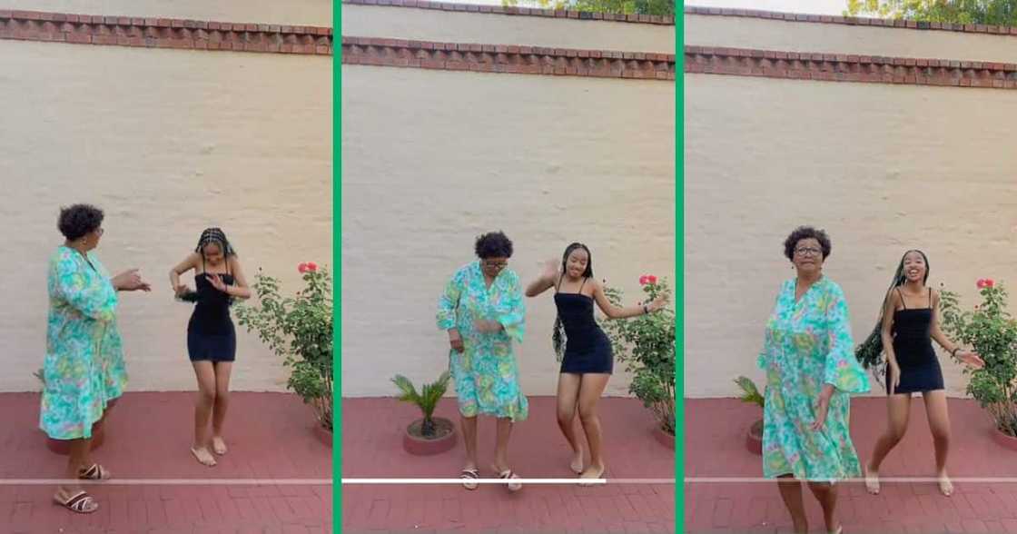 gogo and granddaughter dance