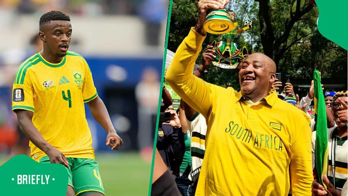 Gayton McKenzie, Teboho Mokoena, Bafana Bafana, South Africa Gayton McKenzie, Teboho Mokoena, Bafana Bafana, South Africa