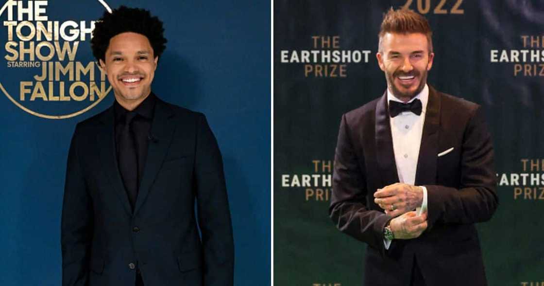 Trevor Noah and David Beckham Trevor Noah and David Beckham