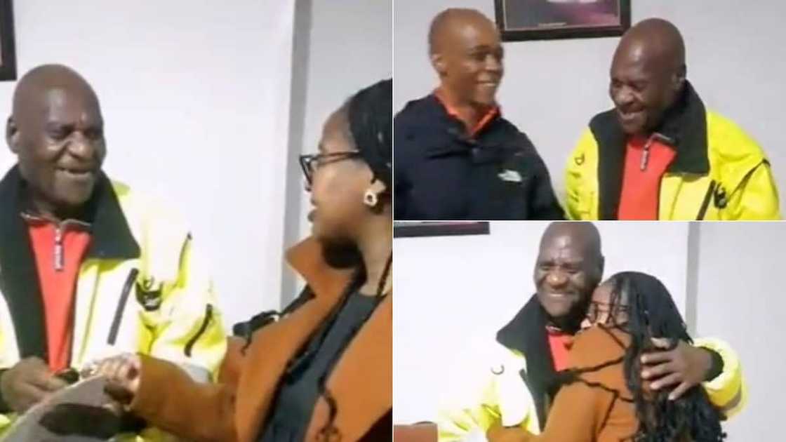 Man surprised with car Man surprised with car