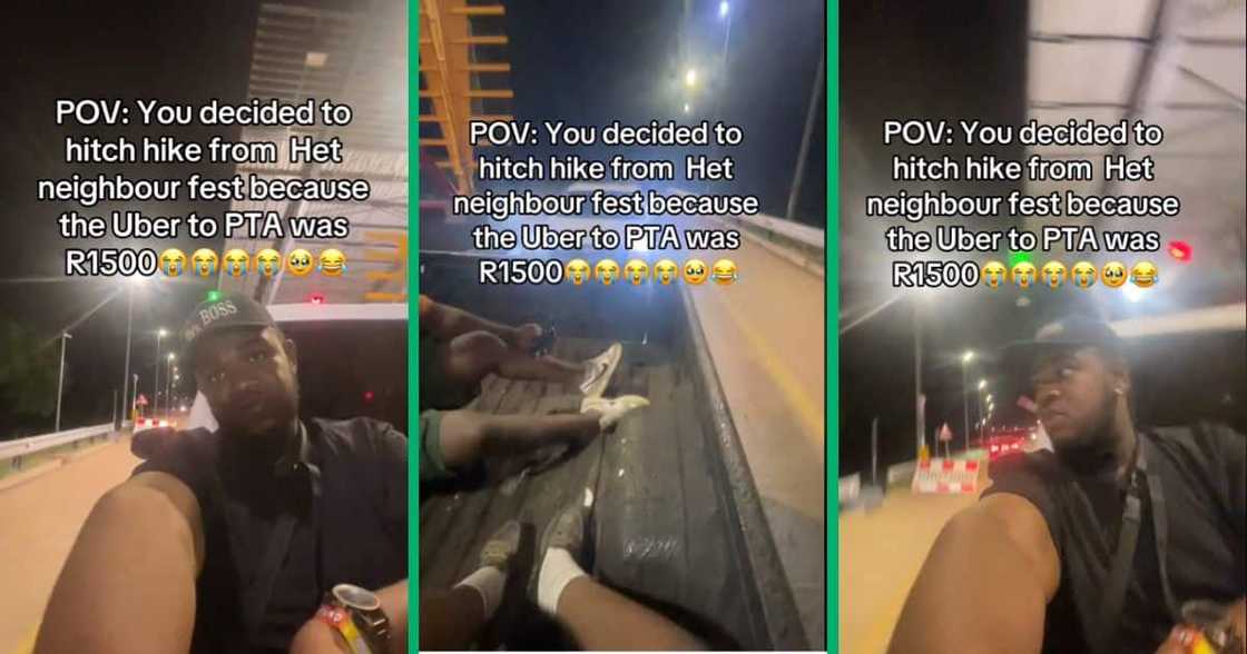 man went viral after hitchhiking home in bakkie man went viral after hitchhiking home in bakkie