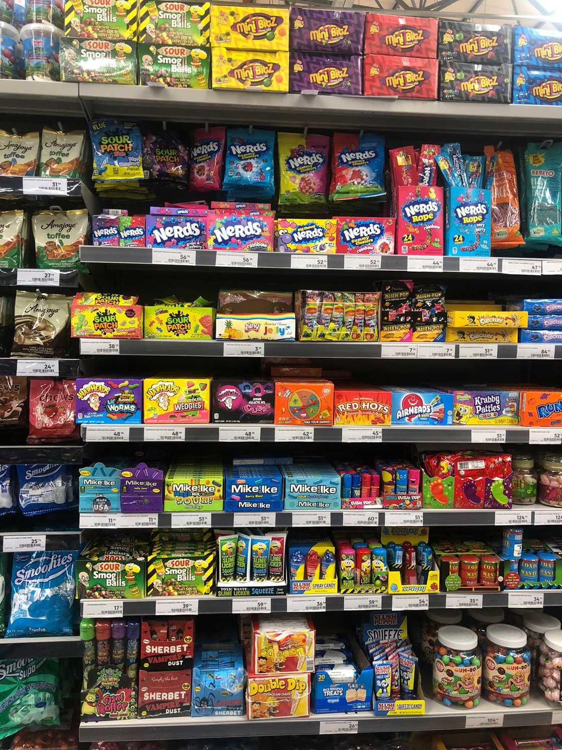 American candy at Walmart Clearwater Mall