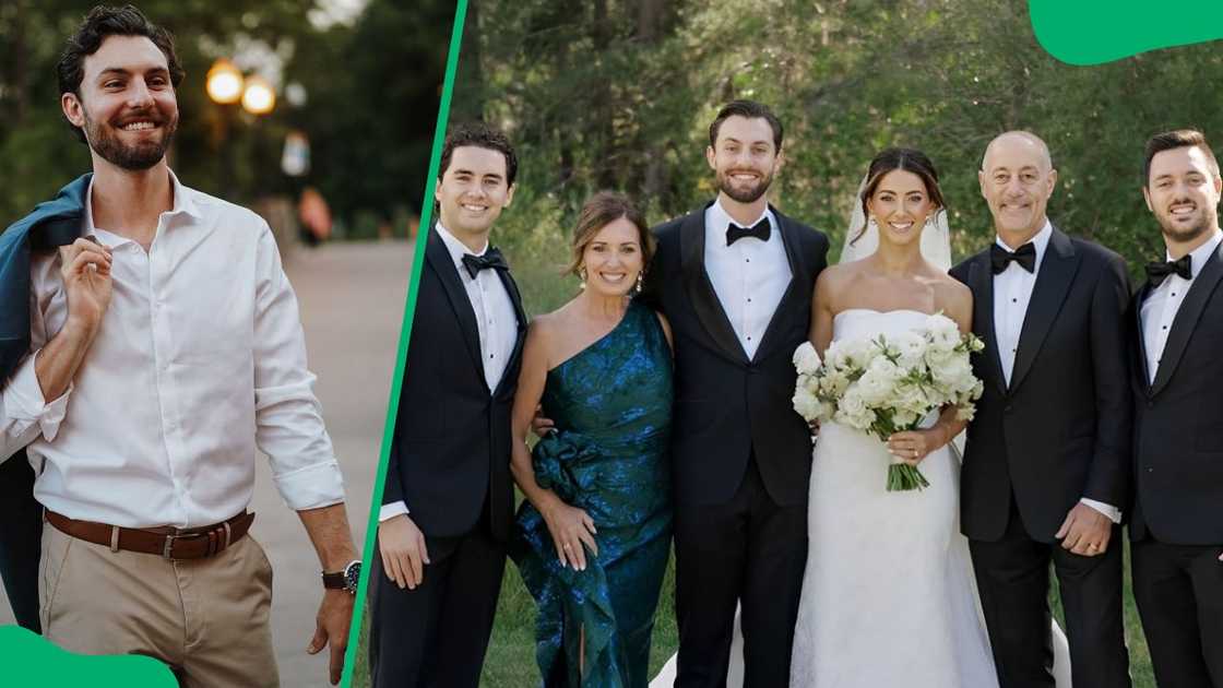 Lauren Jbara's husband, Daniel Lockhart (L). The reporter's family during her 2024 wedding (R) Lauren Jbara's husband, Daniel Lockhart (L). The reporter's family during her 2024 wedding (R)