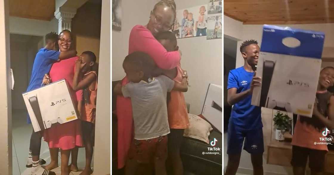A hardworking mom surprised her sons with a PlayStation 5 A hardworking mom surprised her sons with a PlayStation 5
