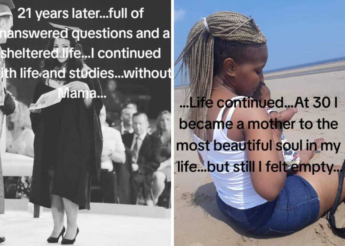 A lady is searching for her mom, who she last saw at age two. A lady is searching for her mom, who she last saw at age two.