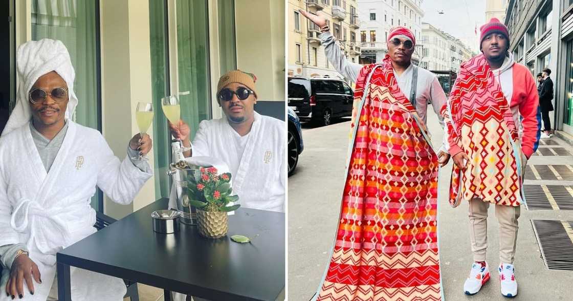 Somizi's European trip with mystery friend Somizi's European trip with mystery friend