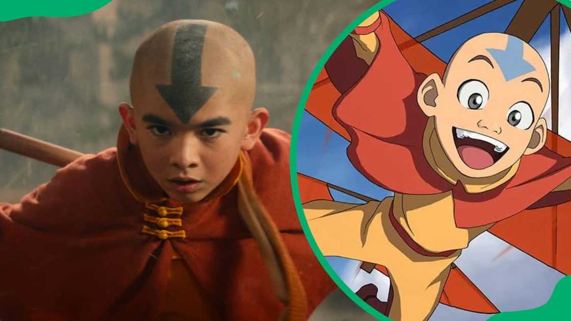 Aang in action