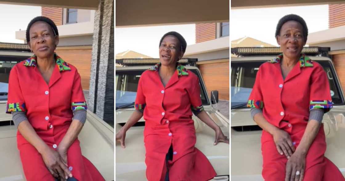 Thembi sitting on her fave bakkie for the last time Thembi sitting on her fave bakkie for the last time