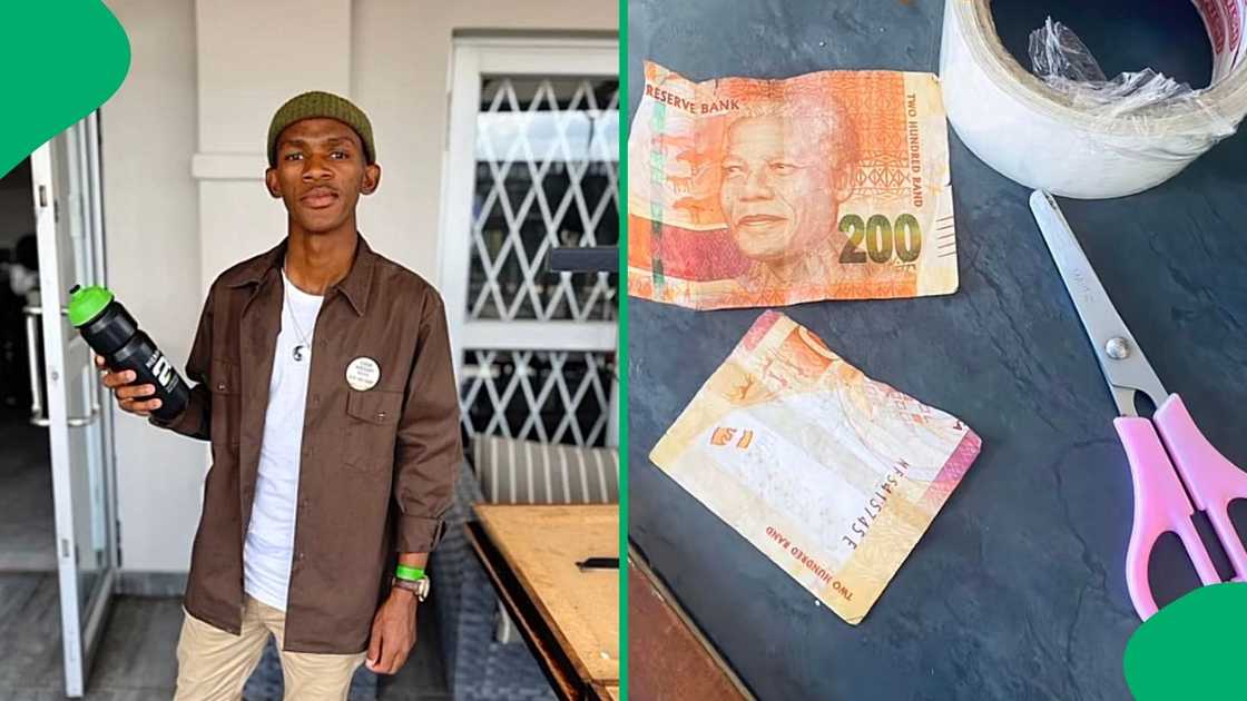 A TikTok video of a guy attempting to deposit a sello-taped note at an ATM left many social media users amused