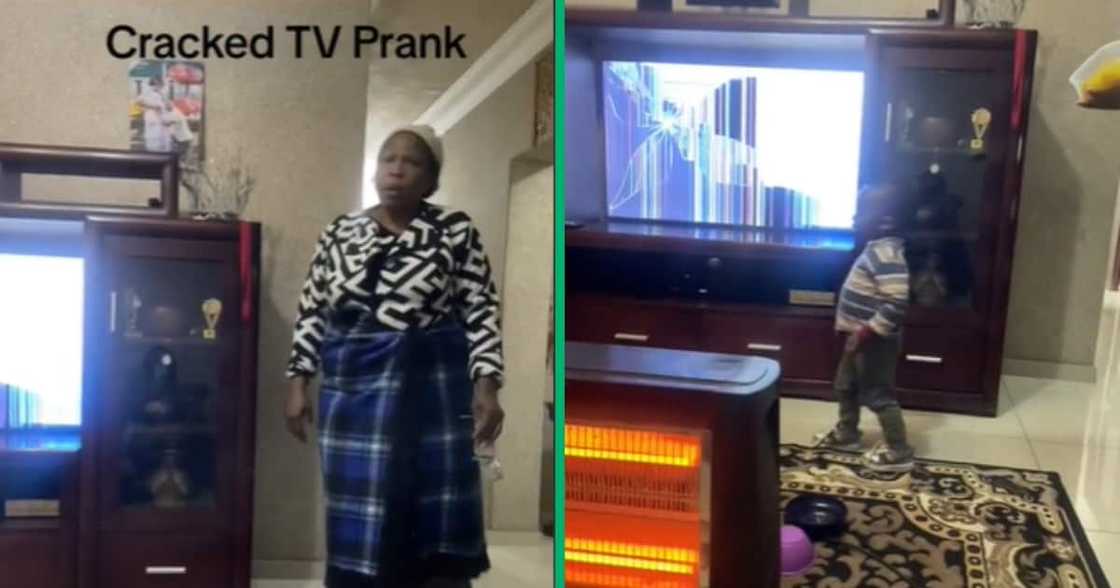 Cracked TV prank has gogo screaming in TikTok video Cracked TV prank has gogo screaming in TikTok video