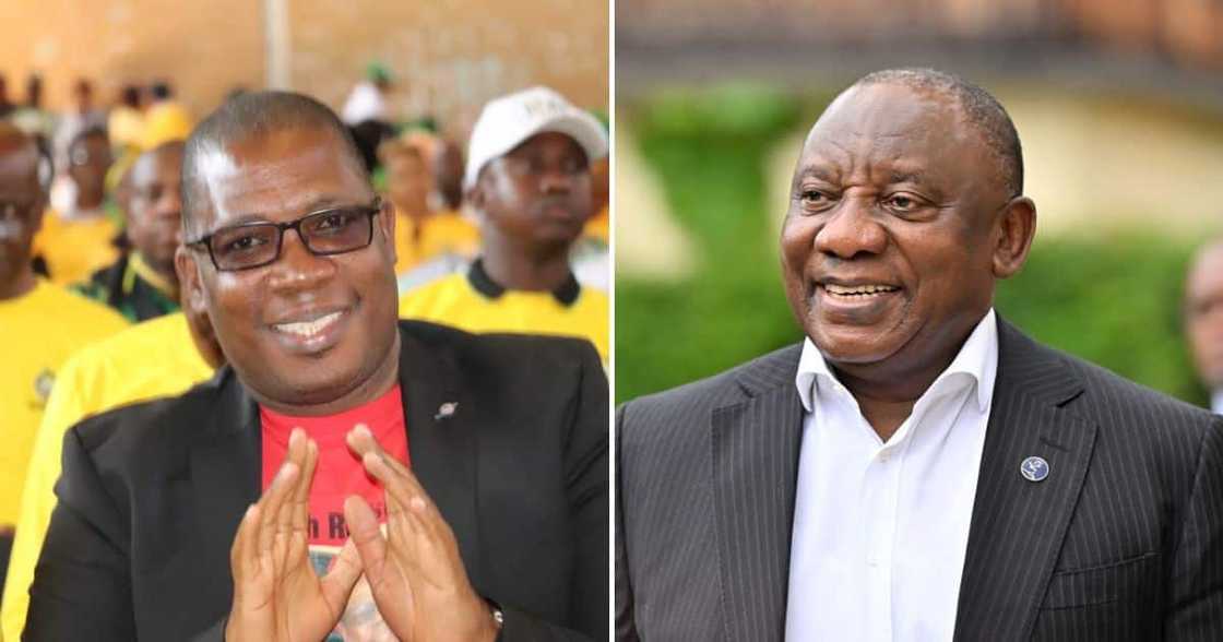 Cyril Ramaphosa congratulates Panyaza Cyril Ramaphosa congratulates Panyaza