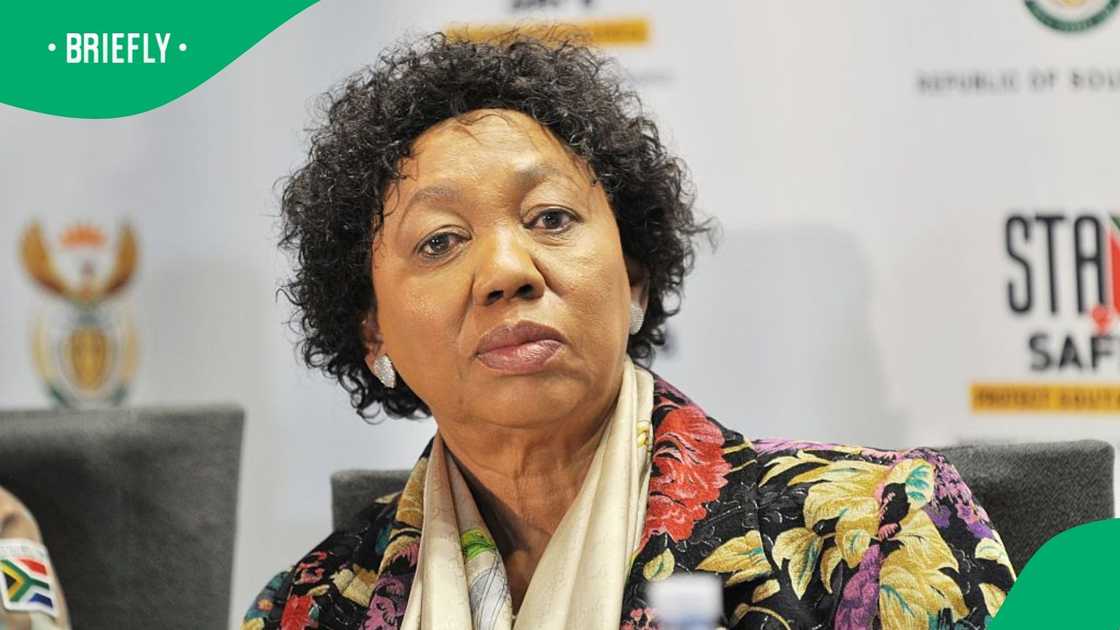 The Minister of Defence Angie Motshekga addressed the media about the deployment of SANDF to the DRC The Minister of Defence Angie Motshekga addressed the media about the deployment of SANDF to the DRC