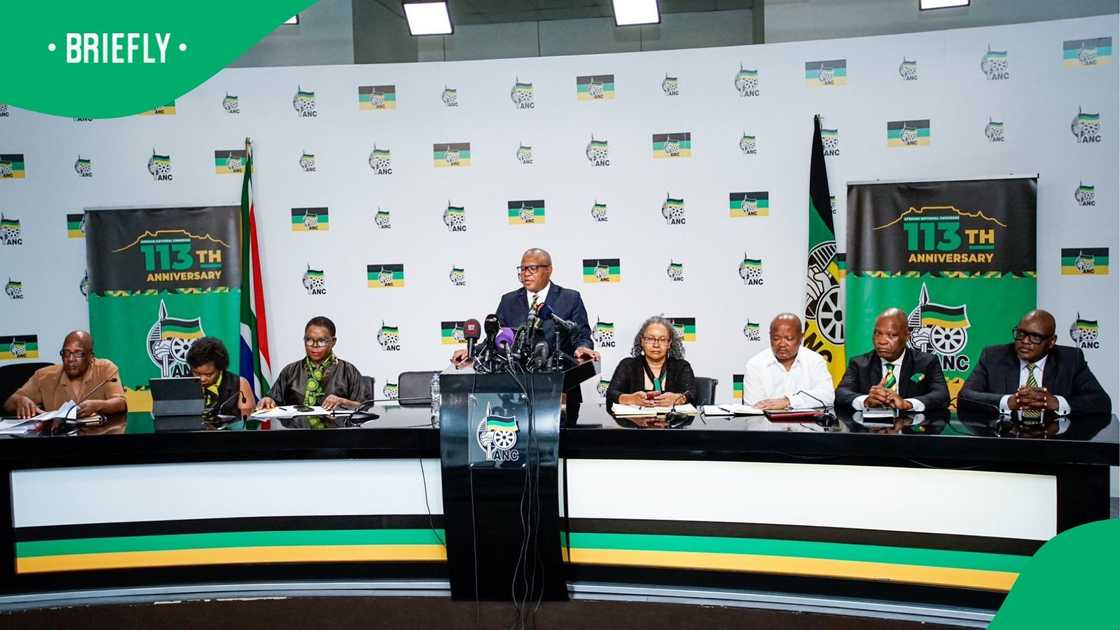 The ANC NEC members at the announcement of the Lekgotla's resolutions The ANC NEC members at the announcement of the Lekgotla's resolutions
