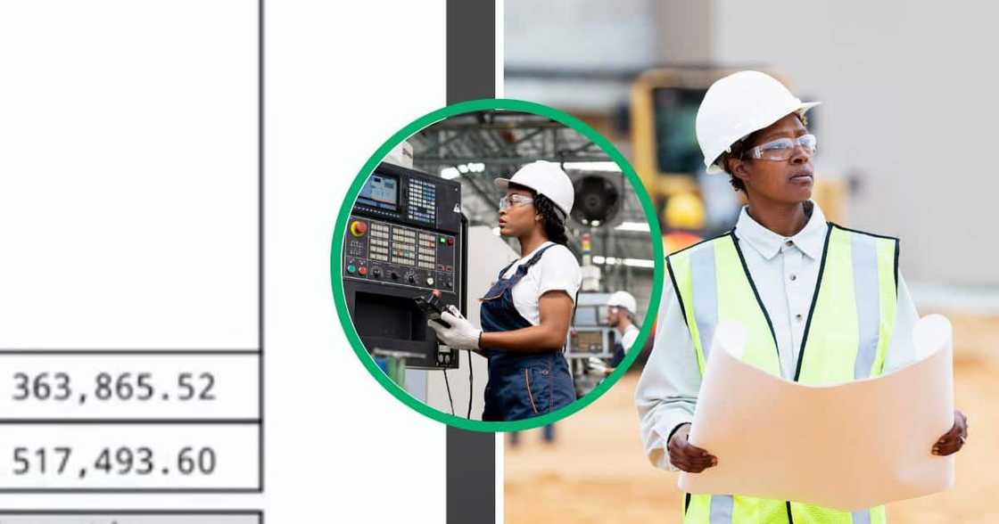 Woman shares payslip of a lady engineer. Woman shares payslip of a lady engineer.