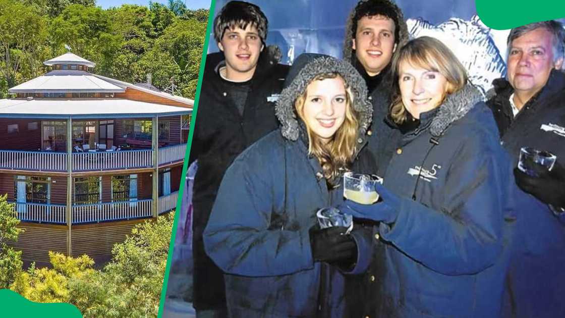Marli van Breda's family posing for a picture. Marli van Breda's family house. Marli van Breda's family posing for a picture. Marli van Breda's family house.
