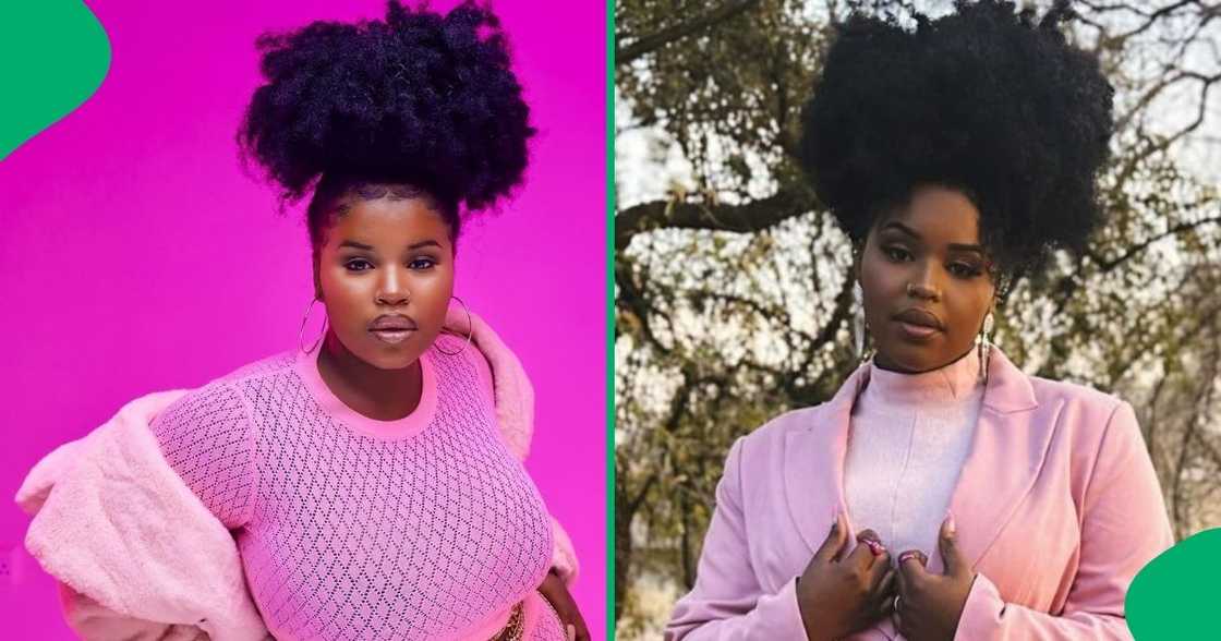 Nkosazana Daughter showed off her outfit while in the UK Nkosazana Daughter showed off her outfit while in the UK