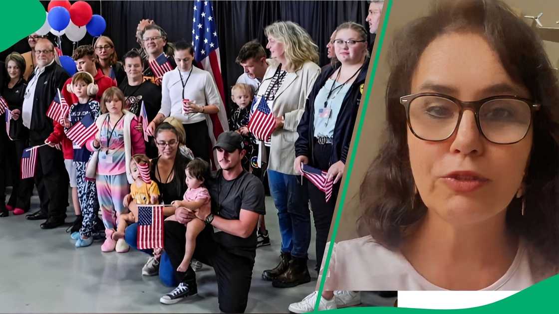 She commented on the rules surrounding US refugee status after an Afrikaner family returned home for healthcare She commented on the rules surrounding US refugee status after an Afrikaner family returned home for healthcare