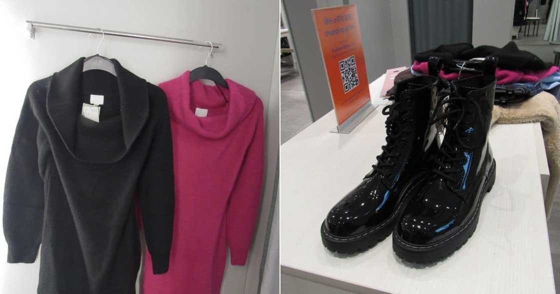 H&M's combat boots and winter dresses H&M's combat boots and winter dresses