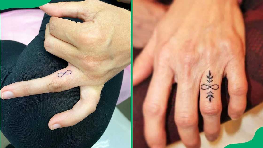 Infinity finger tattoo Infinity finger tattoo