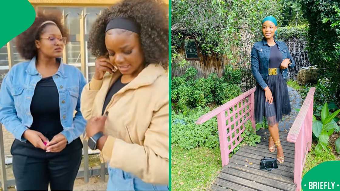 A joyful South African woman shared a warm smile alongside her close friend, capturing a moment of genuine happiness and connection
