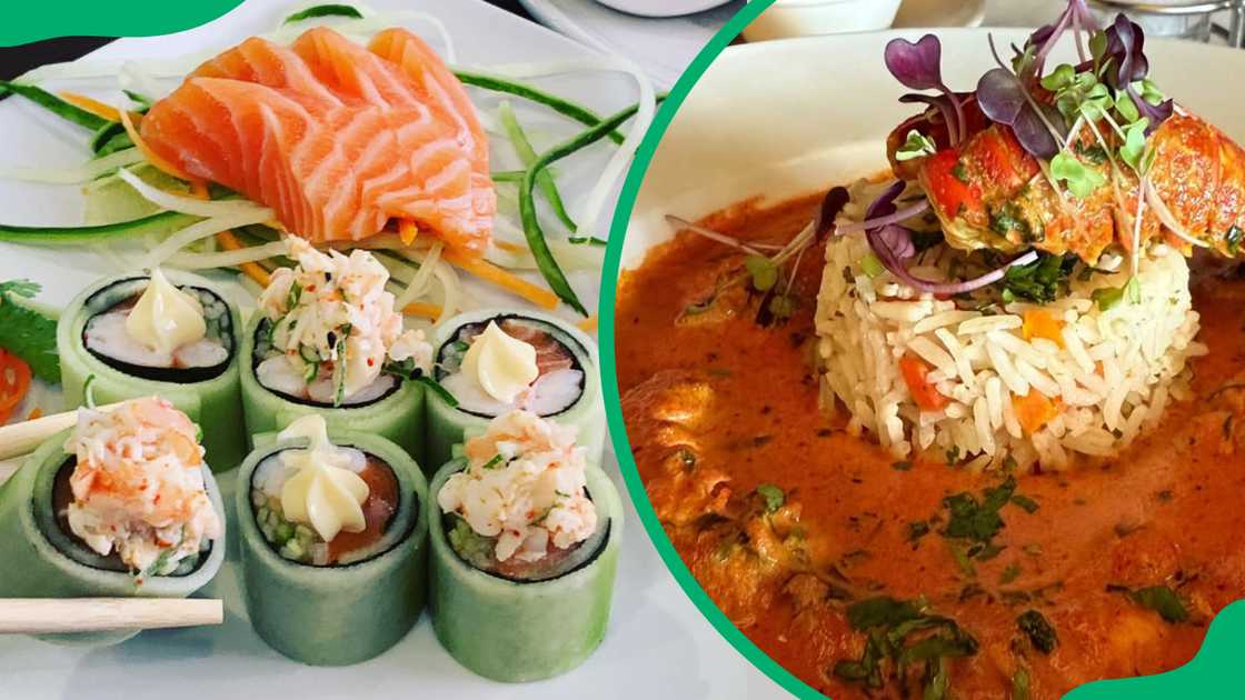 Beluga Cape Town's food menu options.