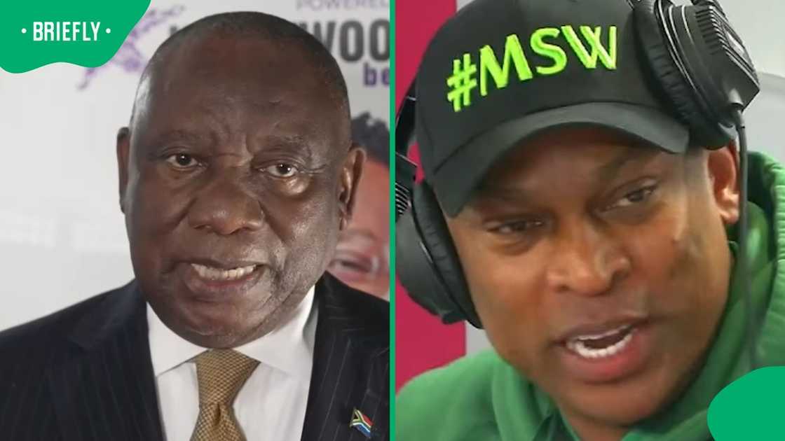 Robert Marawa, Cyril Ramaphosa