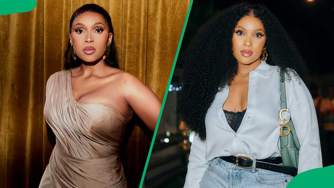 Linda Mtoba wearing straight and curly hair Linda Mtoba wearing straight and curly hair