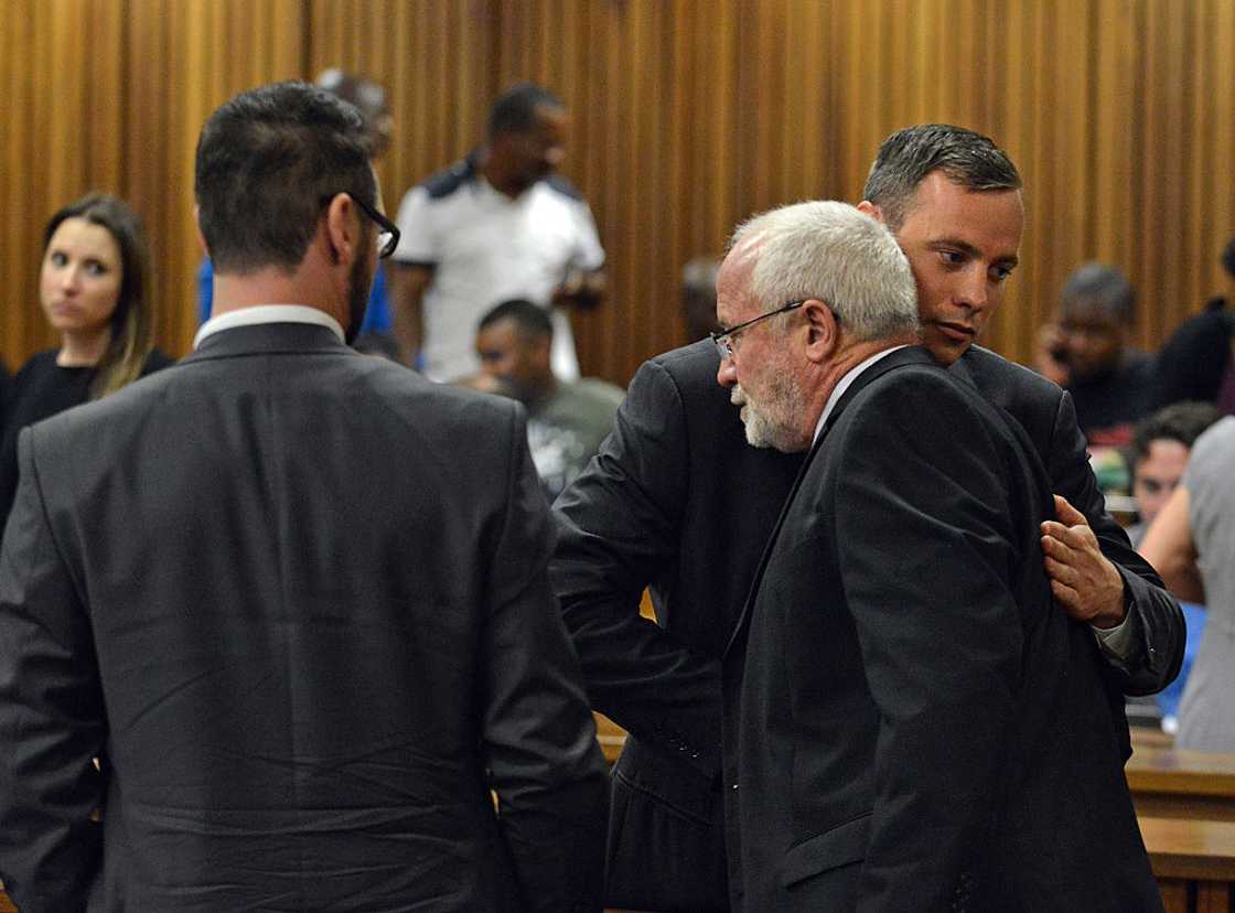 Henke Pistorius supported Oscar Pistorius throughout the Reeva Steenkamp murder trial Henke Pistorius supported Oscar Pistorius throughout the Reeva Steenkamp murder trial