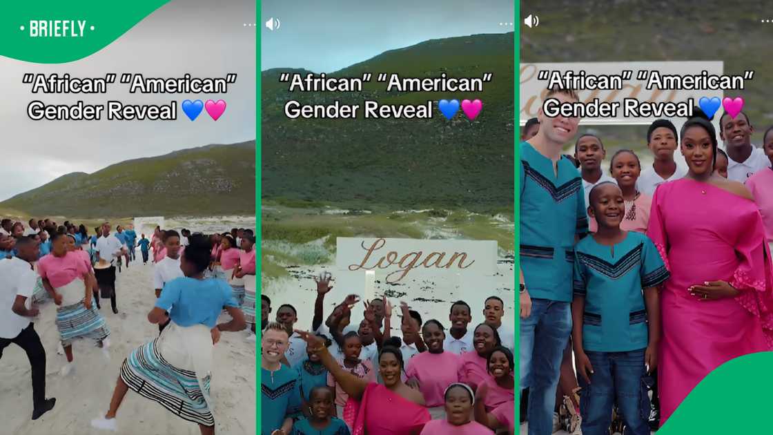 The Logan family had an african-american themed gender reveal