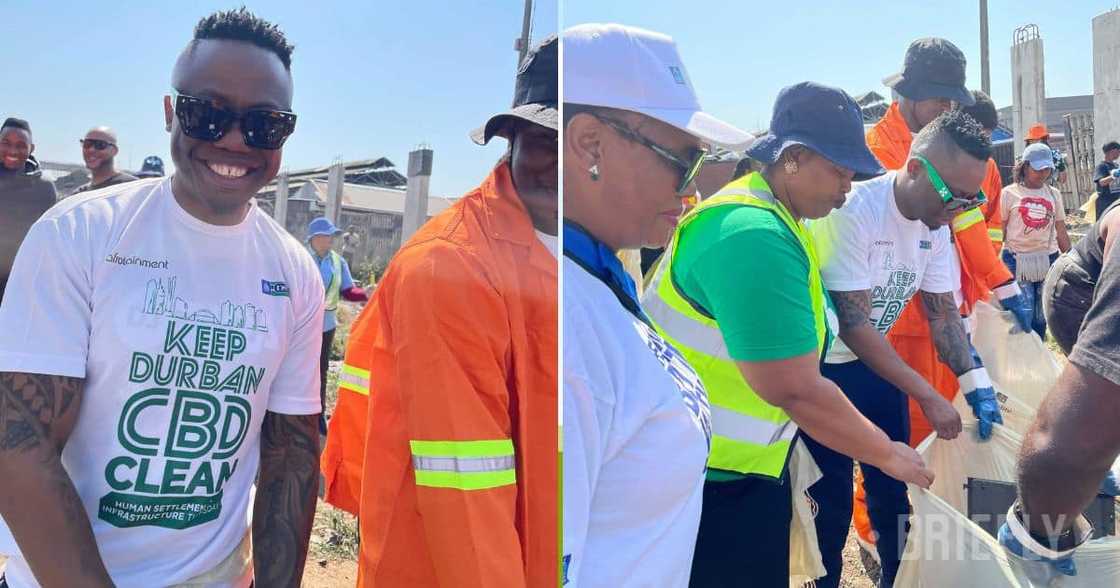 DJ Tira did his bit to clean the city of Durban DJ Tira did his bit to clean the city of Durban