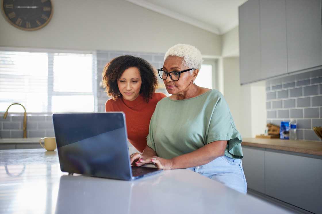 A mother and daughter A mother and daughter
