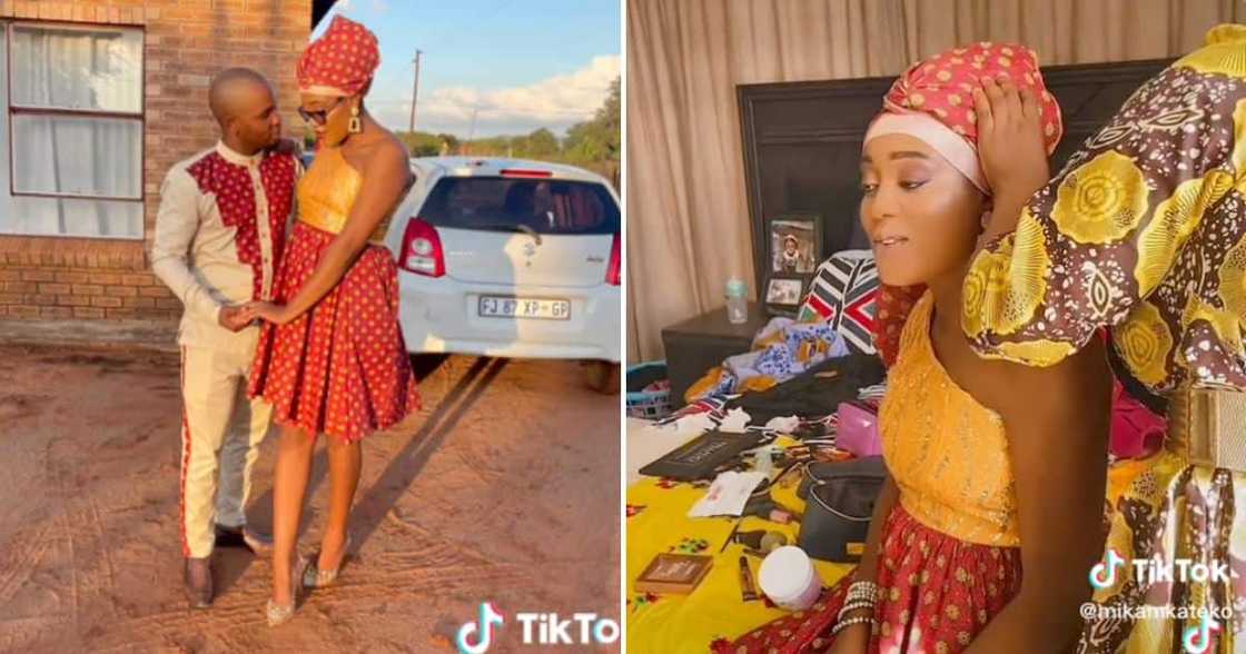 Woman celebrates lobola negotiations Woman celebrates lobola negotiations