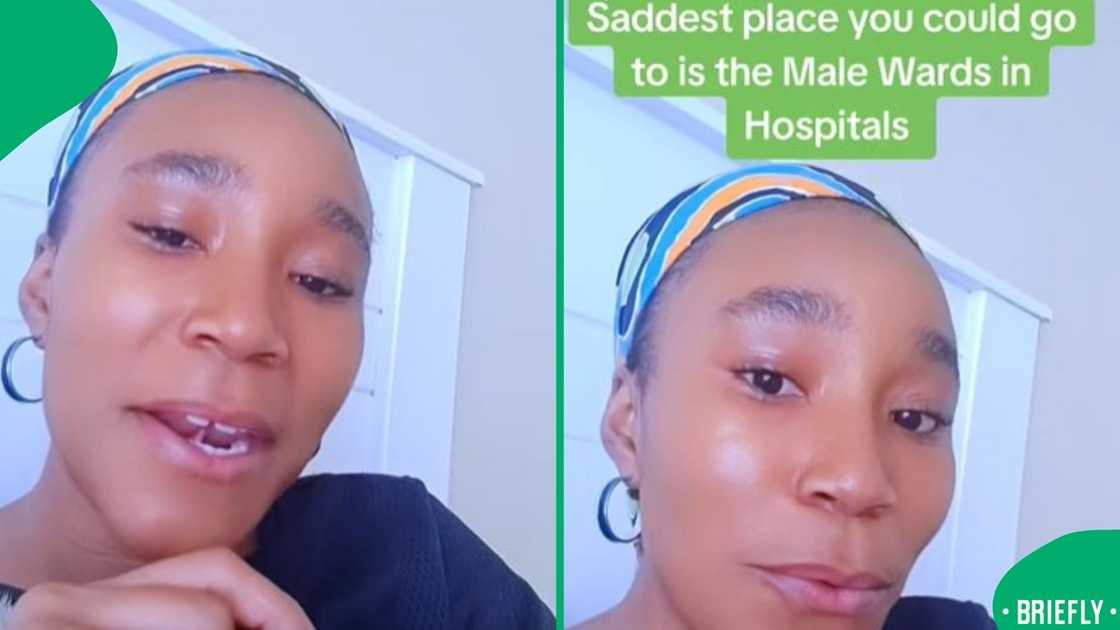 A visual from the video showed a woman vlogging