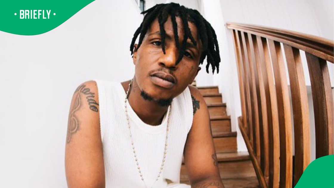 South African rapper Emtee has fans across Mzansi. South African rapper Emtee has fans across Mzansi.